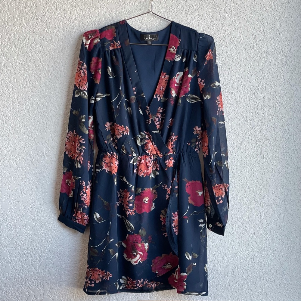 Lulu’s Floral Cocktail Dress XS